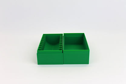 Pojemnik na monety w okrągłych kapslach